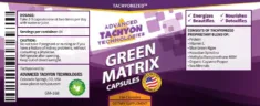 Tahion Romania 199 Green Matrix Tahionizat - eticheta cu ingrediente