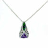 Elegance - Pandantiv CZ tahionizat cu opal, montur