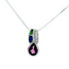 Lacrima Clasic - Pandantiv CZ tahionizat cu opal,